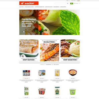 Asian Grocery PrestaShop Theme (PrestaShop theme for food stores) Item Picture