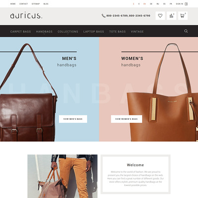 Auricus (PrestaShop theme for purses and handbags) Item Picture