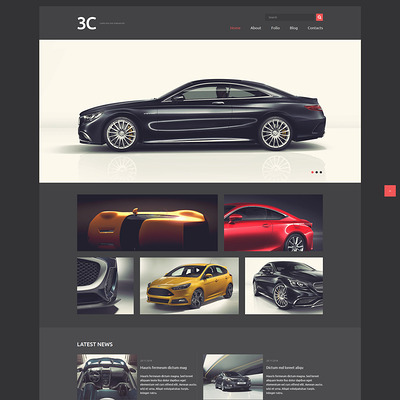 Auto Enthusiasts Club Joomla Template (Joomla template for car, vehicle, and automotive websites) Item Picture