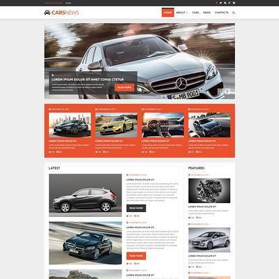 Auto Highlights Joomla Template (Joomla template for car, vehicle, and automotive websites) Item Picture
