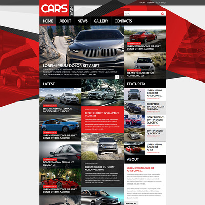 Automobile Joomla Template (Joomla template for car, vehicle, and automotive websites) Item Picture