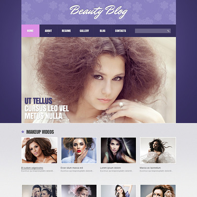 Beauty Salon Responsive Joomla Template (Joomla template for spas and beauty salons) Item Picture