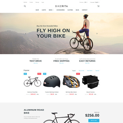 Bikerita PrestaShop Theme (PrestaShop themes for bicycles and cycling equipment) Item Picture