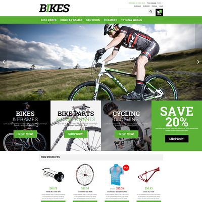 Bikes Magento Theme (Magento theme for sports stores) Item Picture