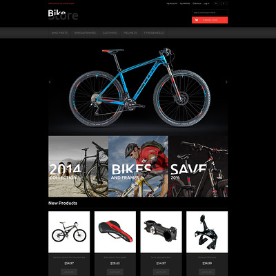 Bikes and Supplies Magento Theme (Magento theme for sports stores) Item Picture