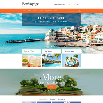 BonVoyage PrestaShop Theme (PrestaShop themes for travel and tourism companies) Item Picture