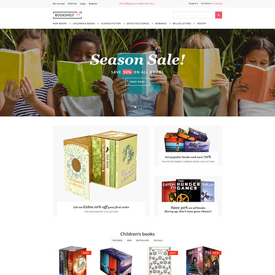 Book Store Responsive OpenCart Template (OpenCart theme for book stores) Item Picture