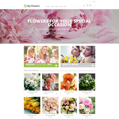 Bouquet Design Studio PrestaShop Theme (PrestaShop theme for florists and flower shops) Item Picture