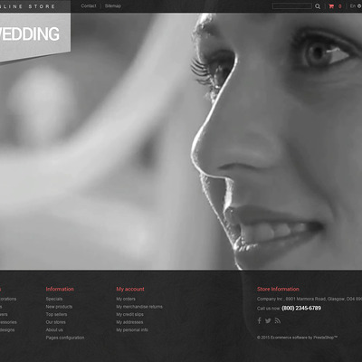 Bridal Shop PrestaShop Theme (PrestaShop theme for wedding stores) Item Picture