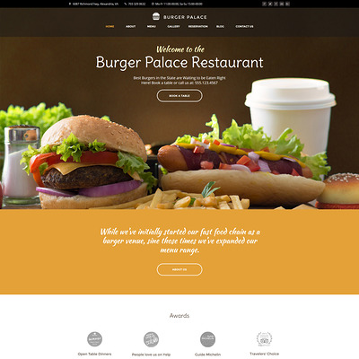 Burger Palace (WordPress theme for restaurants) Item Picture