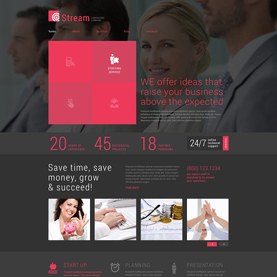 Business Consulting Company Joomla Template (Joomla template for consultants and consulting firms) Item Picture