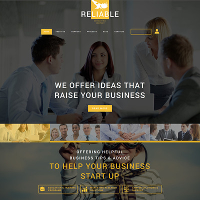 Business Consulting Company Joomla Template (Joomla template for consultants and consulting firms) Item Picture