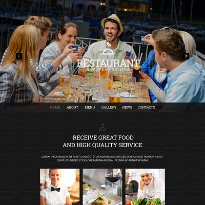 Cafe and Restaurant WordPress Theme (WordPress theme for restaurants) Item Picture