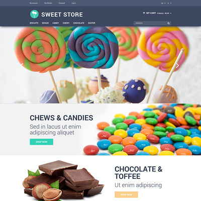 Candy Web Store Magento Theme (Magento theme for selling food and spices) Item Picture