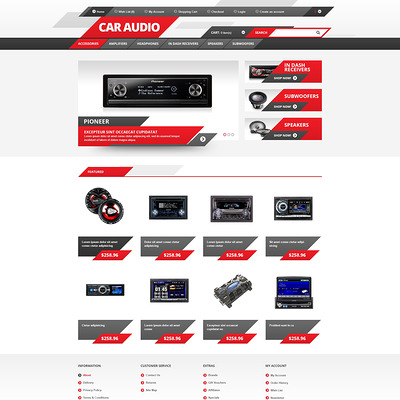 Car Audio OpenCart Template (OpenCart theme for automotive, car, and vehicle stores) Item Picture