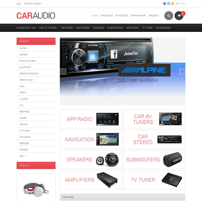 Car Audio Responsive OpenCart Template (OpenCart theme for automotive, car, and vehicle stores) Item Picture