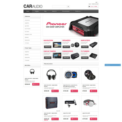 Car Audio Responsive Shopify Theme (Shopify theme for car, vehicle, and automotive stores) Item Picture