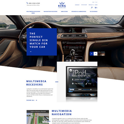Car Audio Video OpenCart Template (OpenCart theme for automotive, car, and vehicle stores) Item Picture