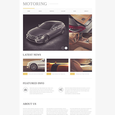 Car Bike Magazine Drupal Template (Drupal theme for car, vehicle, and automotive websites) Item Picture