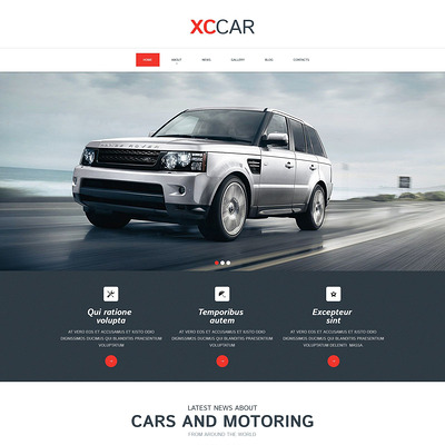 Car Club Responsive Drupal Template (Drupal theme for car, vehicle, and automotive websites) Item Picture