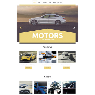 Car Club Responsive WordPress Theme (WordPress theme for car, vehicle, and automotive websites) Item Picture