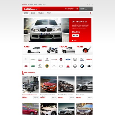 Car Dealer Responsive Magento Theme (Magento theme for car, automotive, and vehicle stores) Item Picture