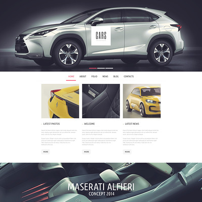 Car Passion WordPress Theme (WordPress theme for car, vehicle, and automotive websites) Item Picture