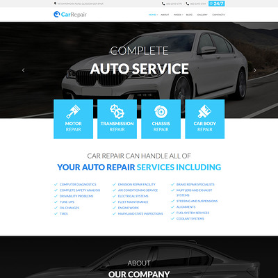 Car Repair Joomla Template (Joomla template for car, vehicle, and automotive websites) Item Picture