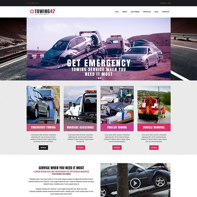 Car Repair Responsive Drupal Template (Drupal theme for car, vehicle, and automotive websites) Item Picture