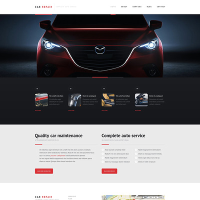 Car Repair Responsive WordPress Theme (WordPress theme for car, vehicle, and automotive websites) Item Picture