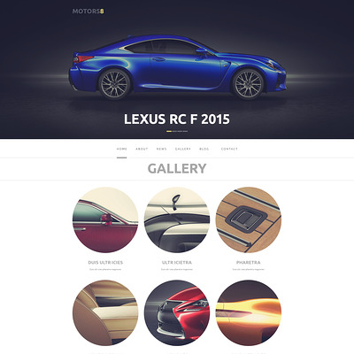 Car Responsive WordPress Theme (WordPress theme for car, vehicle, and automotive websites) Item Picture