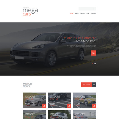 Cars Fan Site Joomla Template (Joomla template for car, vehicle, and automotive websites) Item Picture