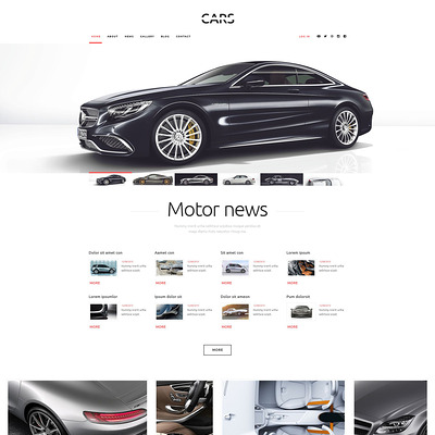 Cars WordPress Theme (WordPress theme for car, vehicle, and automotive websites) Item Picture