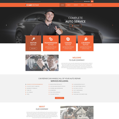 Cars and Bikes WordPress Theme (WordPress theme for car, vehicle, and automotive websites) Item Picture
