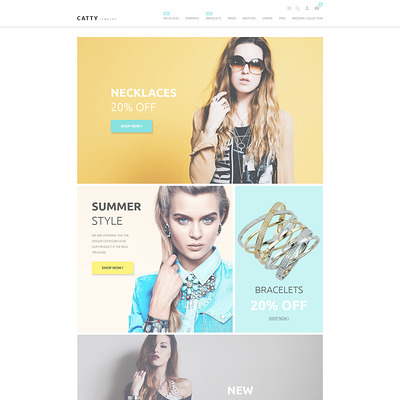 Catty Jewelry PrestaShop Theme (PrestaShop theme for jewelry stores) Item Picture
