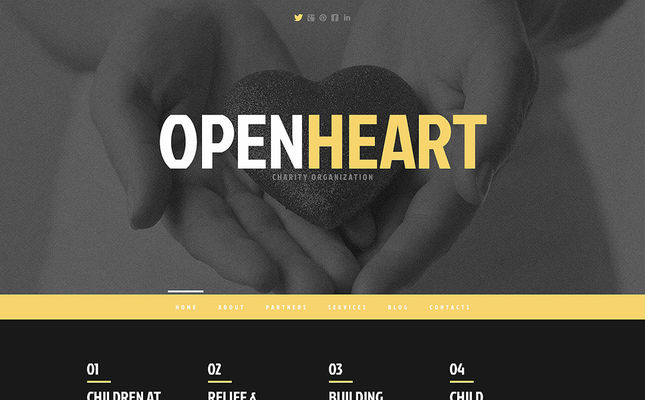 Charity Responsive WordPress Theme (charity WordPress theme) Screenshot