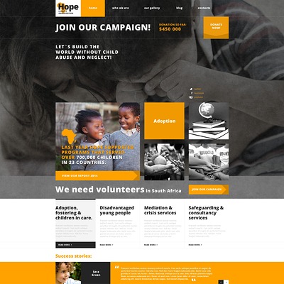 Charity Responsive WordPress Theme (charity WordPress theme) Item Picture