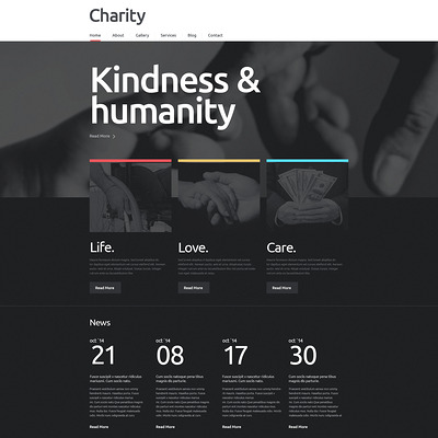 Charity Responsive WordPress Theme (charity WordPress theme) Item Picture