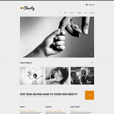 Child Charity Responsive WordPress Theme (charity WordPress theme) Item Picture