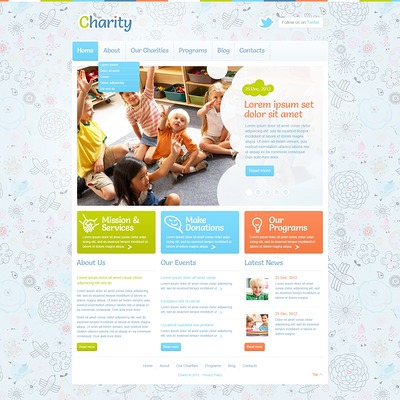 Children Charity WordPress Theme (charity WordPress theme) Item Picture