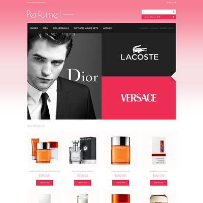 Choice of Perfumes Online Magento Theme (Magento theme for hair and beauty products) Item Picture