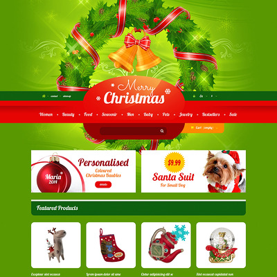 Christmas Gift Shop PrestaShop Theme (PrestaShop theme for gift shops) Item Picture