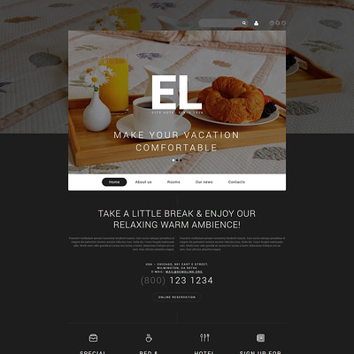 City Hotel Joomla Template (Joomla template for hotels) Item Picture