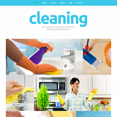 Cleaning Responsive Joomla Template (Joomla template for cleaning companies and maid services) Item Picture