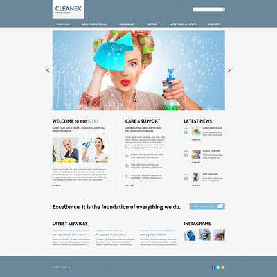 Cleaning Responsive Joomla Template (Joomla template for cleaning companies and maid services) Item Picture