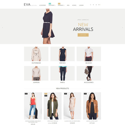 Clothes Store Magento Theme (Magento theme for mens and womens clothing) Item Picture