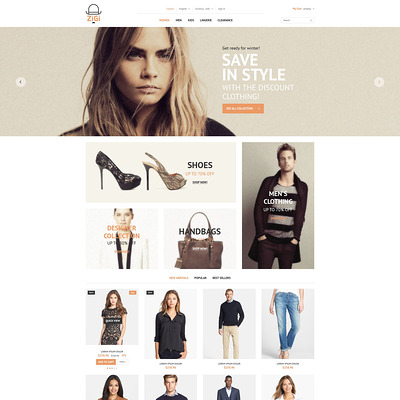 Clothing Diversity PrestaShop Theme (PrestaShop theme for womens clothing) Item Picture