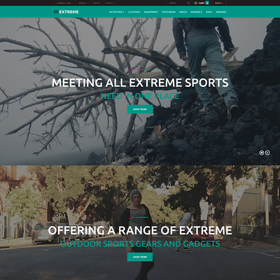 Clothing for Extreme Sports PrestaShop Theme (PrestaShop theme for sports stores) Item Picture