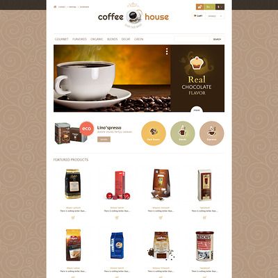 Coffee House PrestaShop Theme (PrestaShop theme for tea and coffee) Item Picture