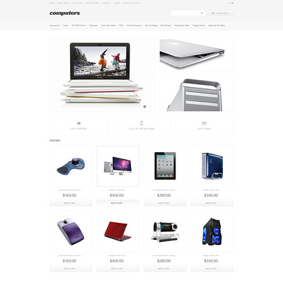 Computer Apparel OpenCart Template (OpenCart theme for electronics) Item Picture
